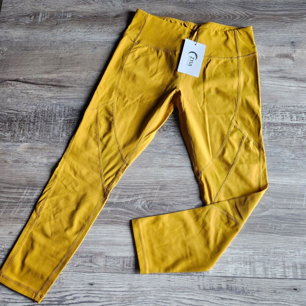 (8-10) BNWT Zyia Active Faith Mesh Alive Mid- Rise 7/8 leggings 24"